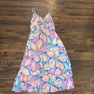 Lily Pulitzer Colorful Floral Maxi Dress